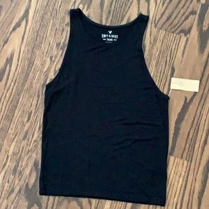 AMERICAN EAGLE Soft High Neck Tank Top